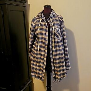 Gilded Intent/Buckle flannel hoodie jacket Excellent condition L